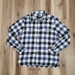 Stussy Flannel Shirt Men's Large Multicolor Plaid Long Sleeve Collared Button